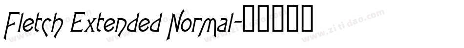 Fletch Extended Normal字体转换